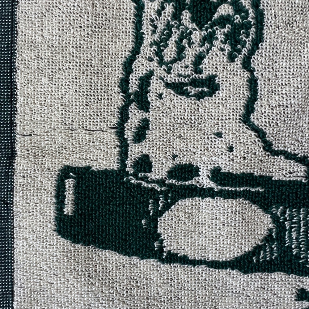 Vintage Pinehurst Golf Towel 1895 Golfer Graphic Hanging Towel Made in Belgium - Picture 5 of 9